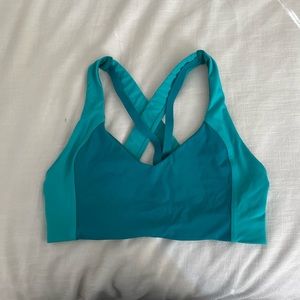 Lululemon Two Tone Teal Sports Bra